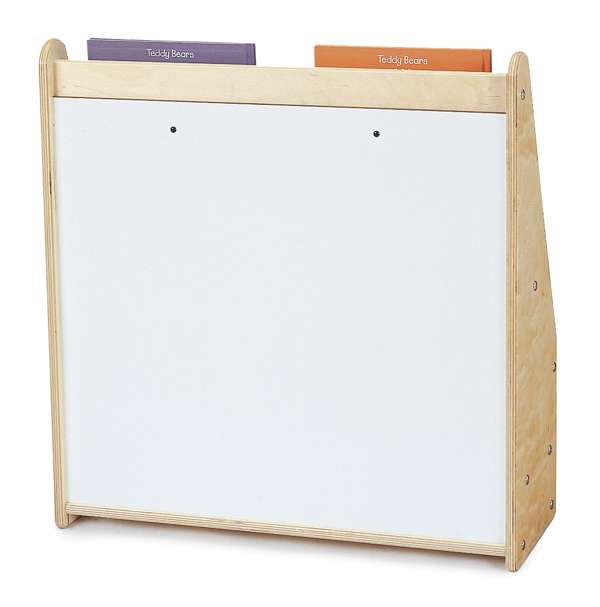 Mini bibliothèque préscolaire avec arrière en tableau blanc