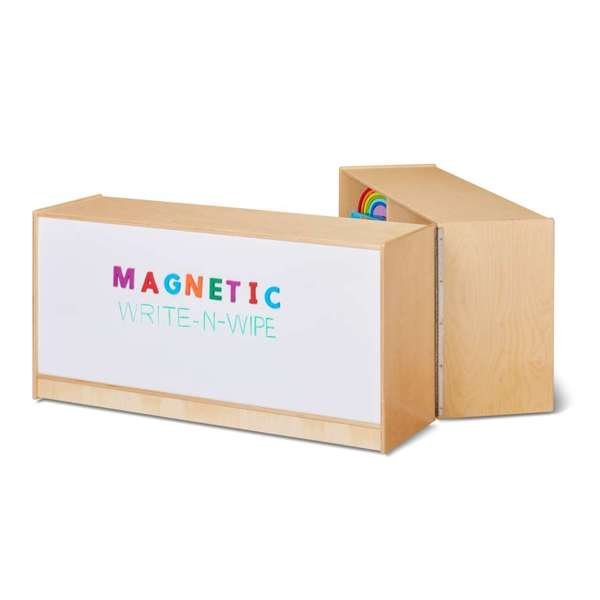 Armoire de Rangement Pliable-Vérouillable pour Pouponnière Tableau blanc magnétique