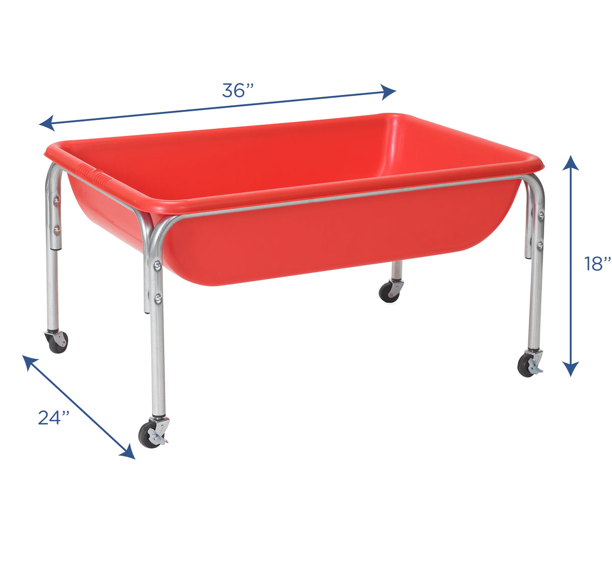 Table sensorielle mobile 36 x 24 po hauteur 18 po Children's Factory