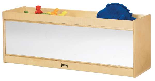 Storage unit with mirror