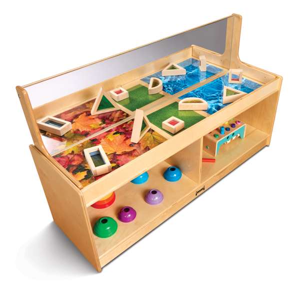Meuble de rangement exploratoire avec miroir