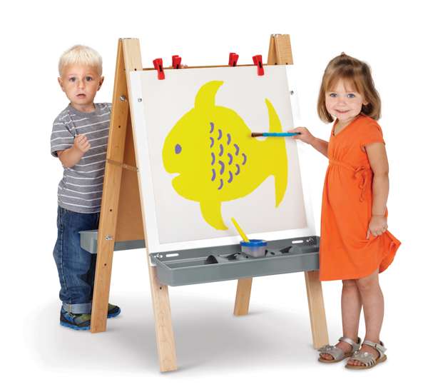 Chevalet double pour les tout-petits