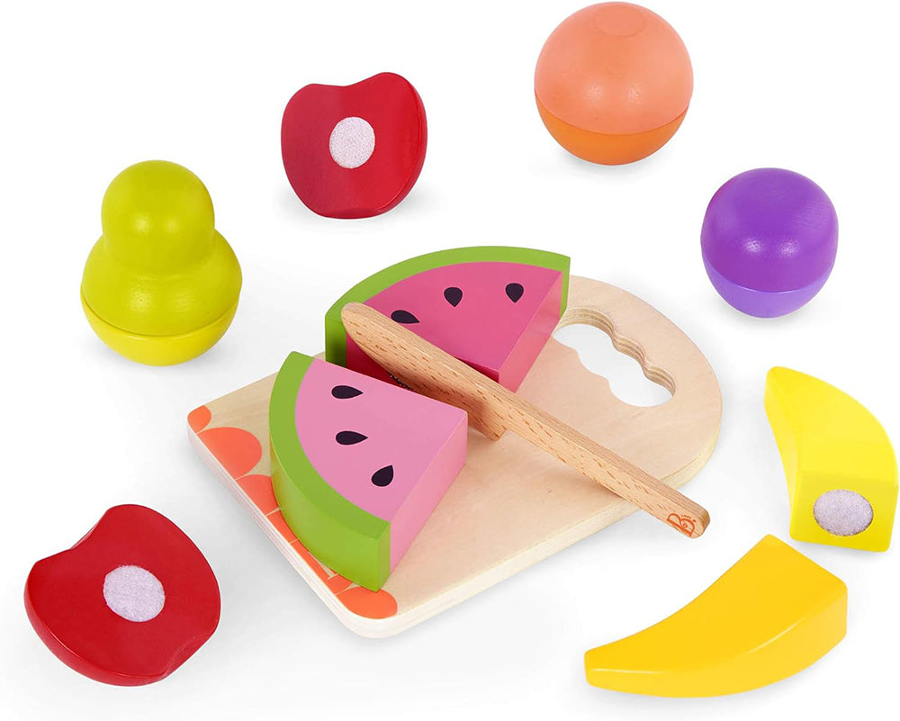 Symbolic set - wooden fruits to cut