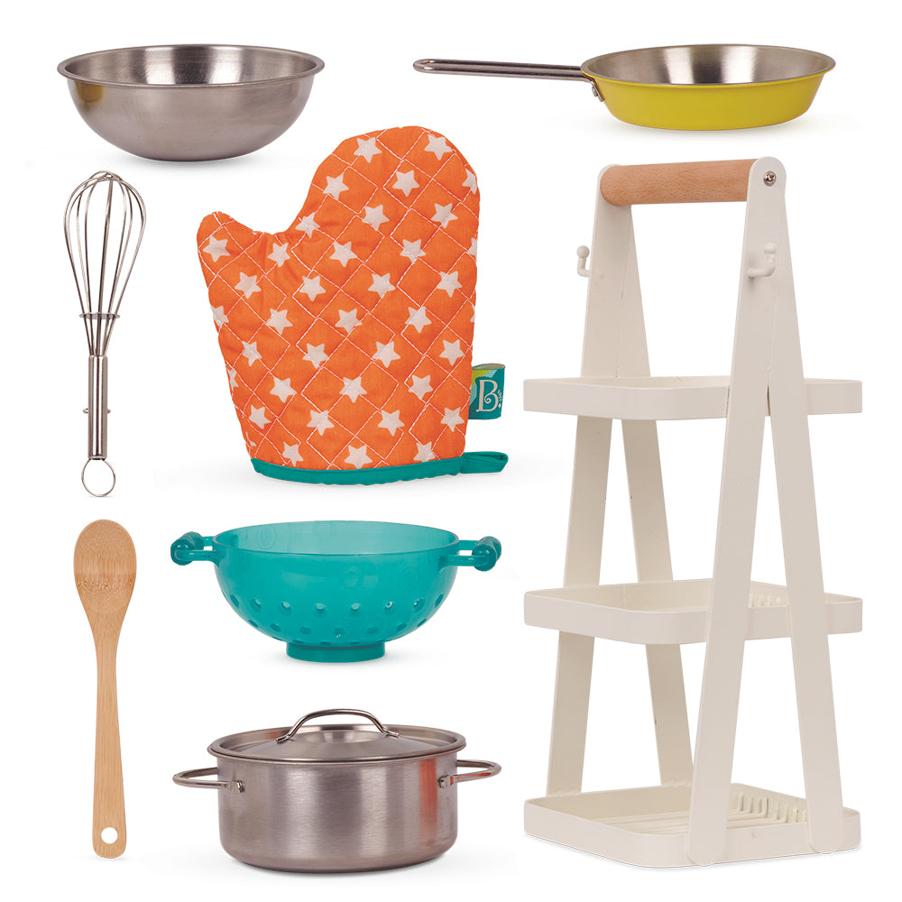 Ensemble de 8 jouets symboliques Mini Chef Pot 'n Pan