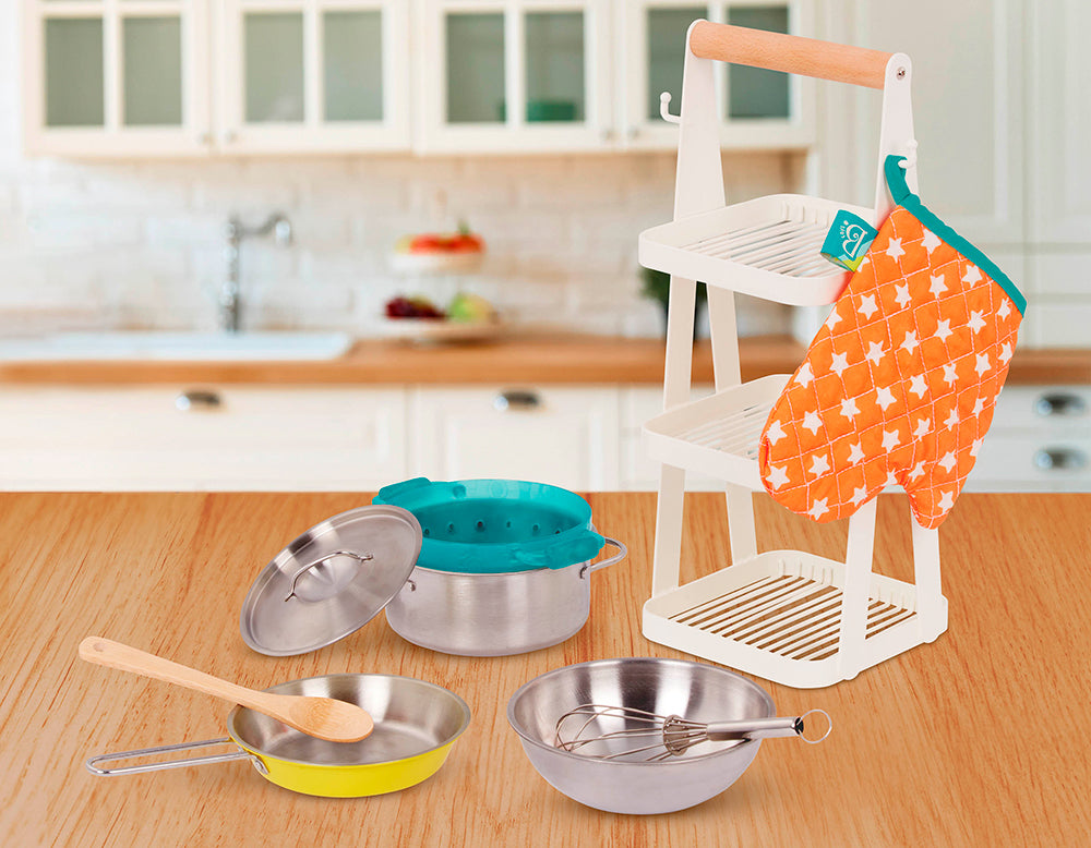 Ensemble de 8 jouets symboliques Mini Chef Pot 'n Pan