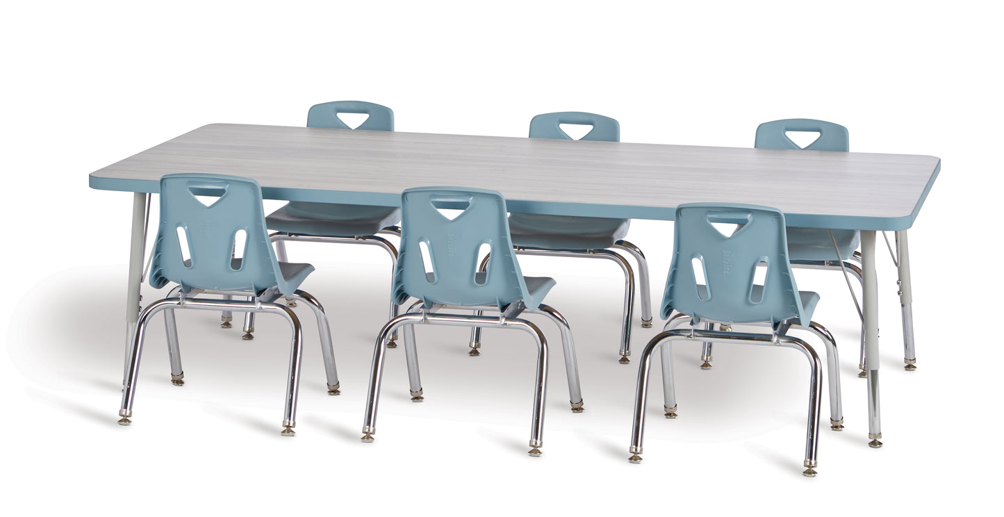 Table scolaire rectangle - modèle économique