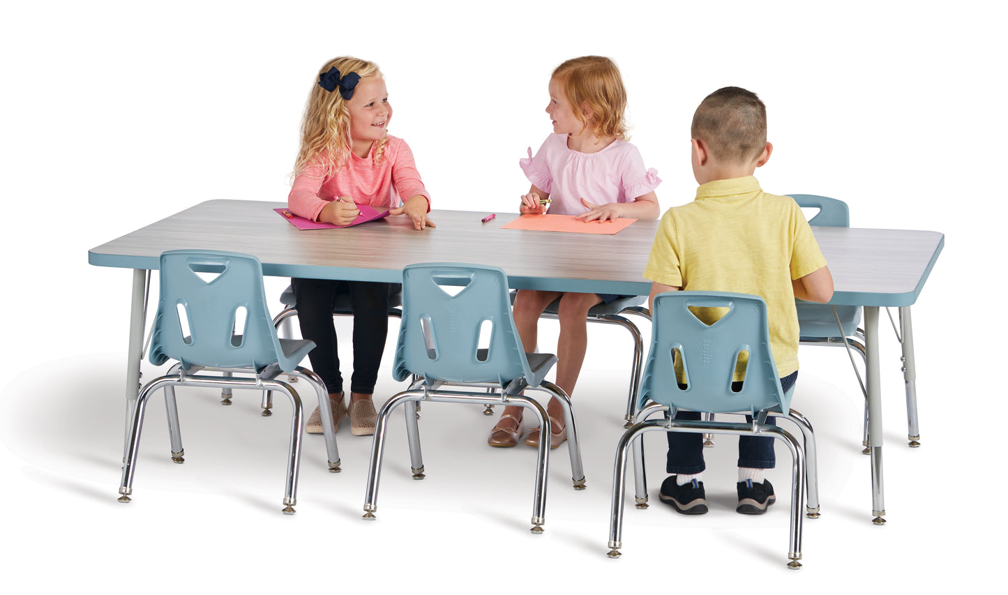 Table scolaire rectangle - modèle économique