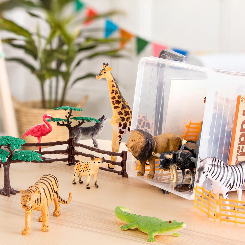 Ensemble de 60 figurines - Le monde de la jungle