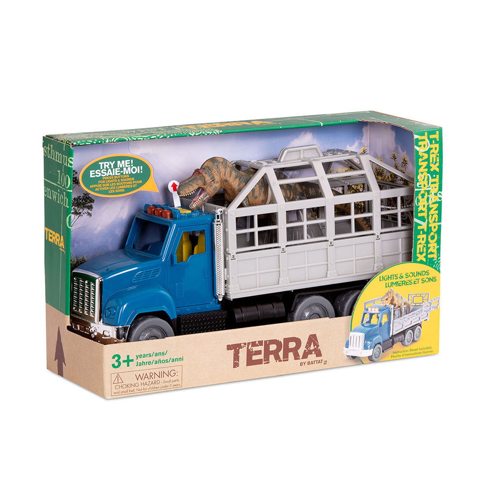 Ensemble Camion de transport et T-Rex