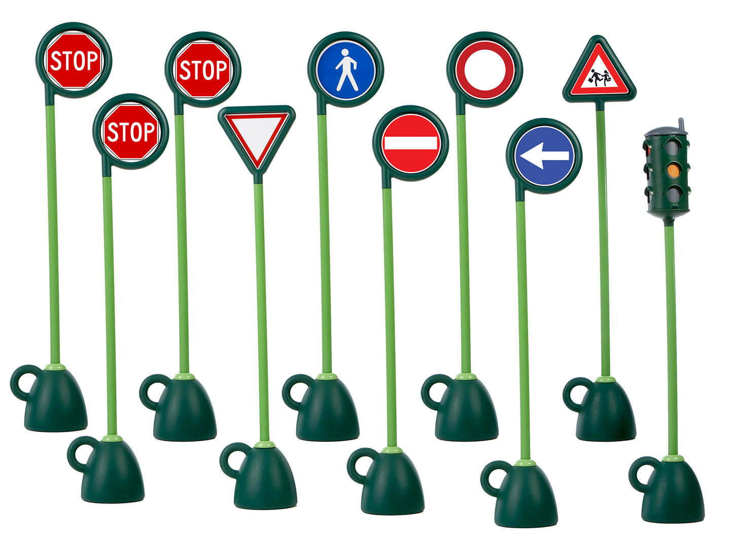 Ensemble de Signalisation Village 2 ITALTRIKE® (9 Panneaux + Feu)