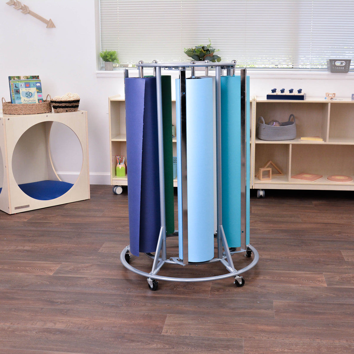 Support mobile pour 5 rouleaux de papier Angeles Children's Factory