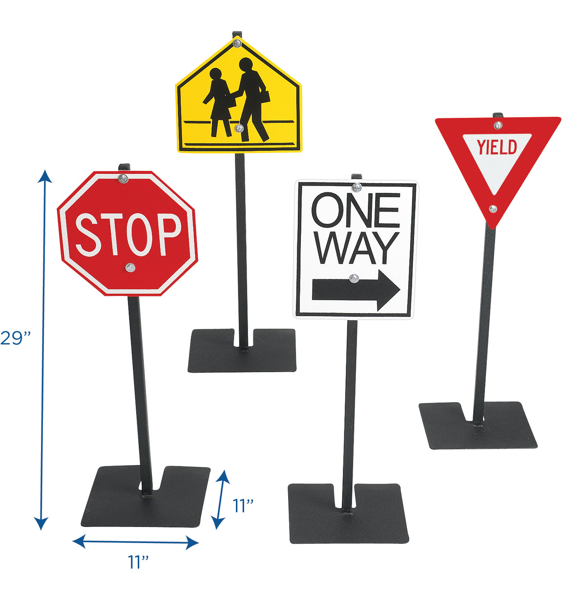 Ensemble 4 panneaux de signalisation Angeles Children's Factory