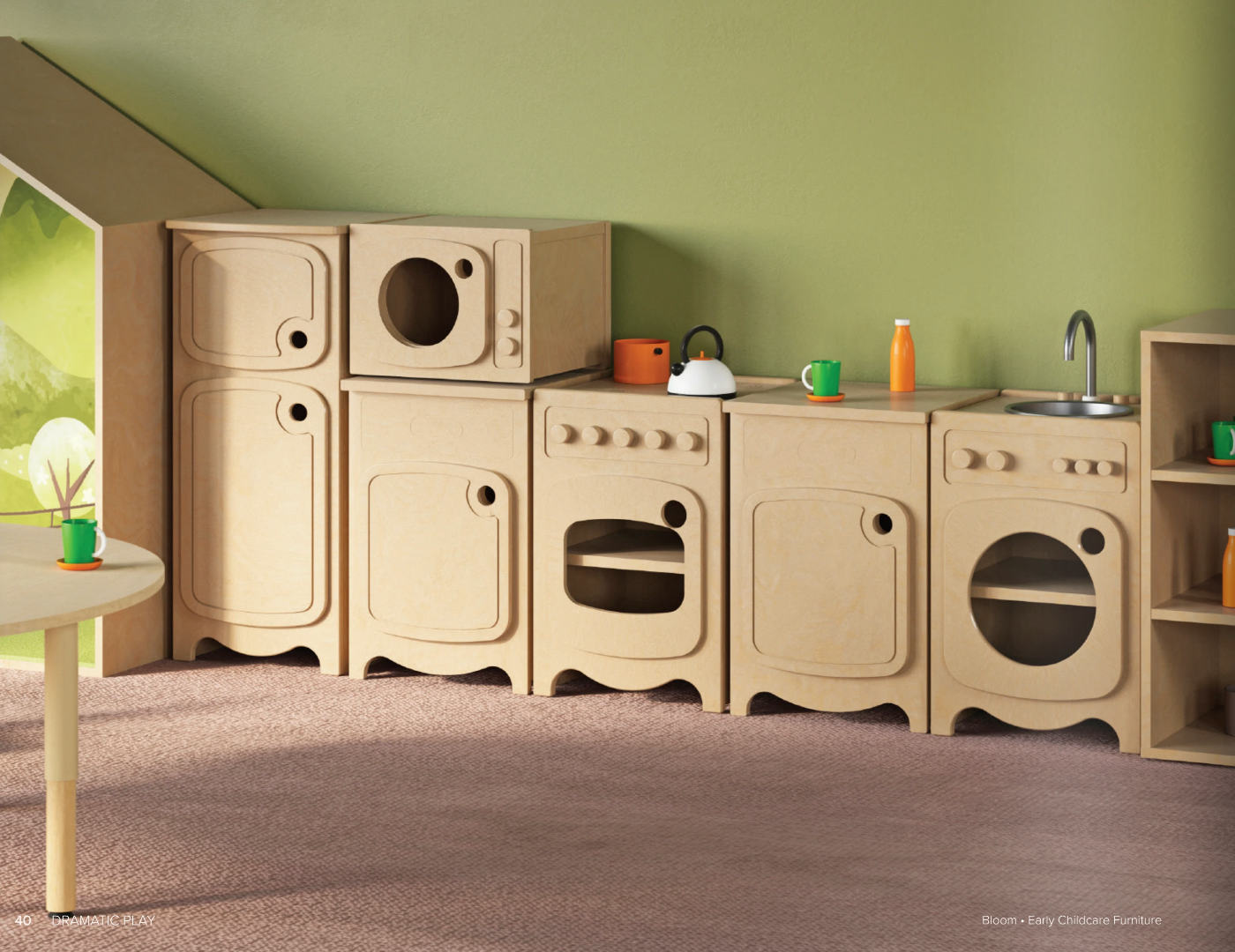 Micro-ondes en bois Bloom