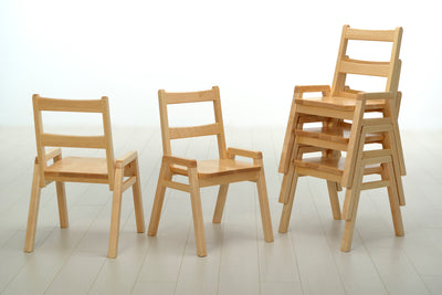 Chaise empilable en bois pour enfants