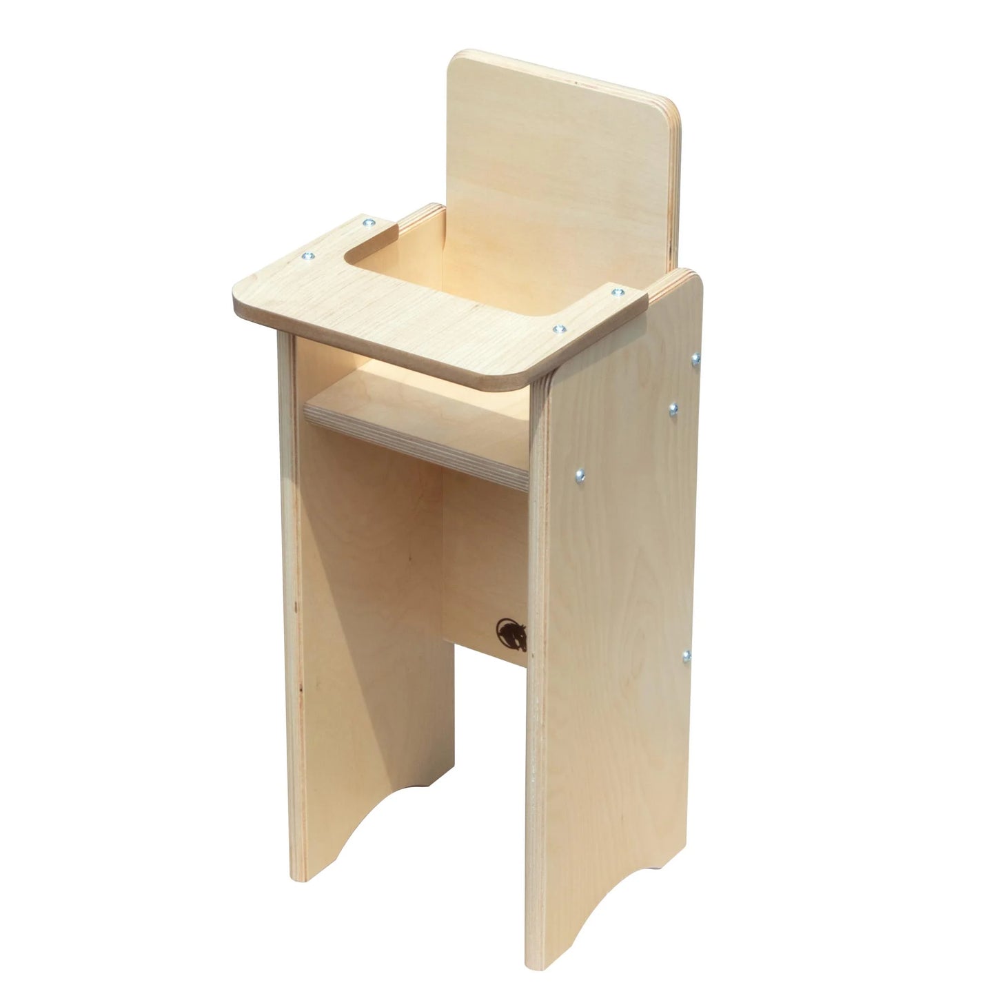Chaise haute de poupée en bois
