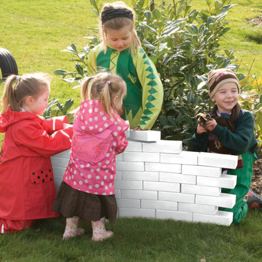 White Foam Bricks Set (25 pcs)