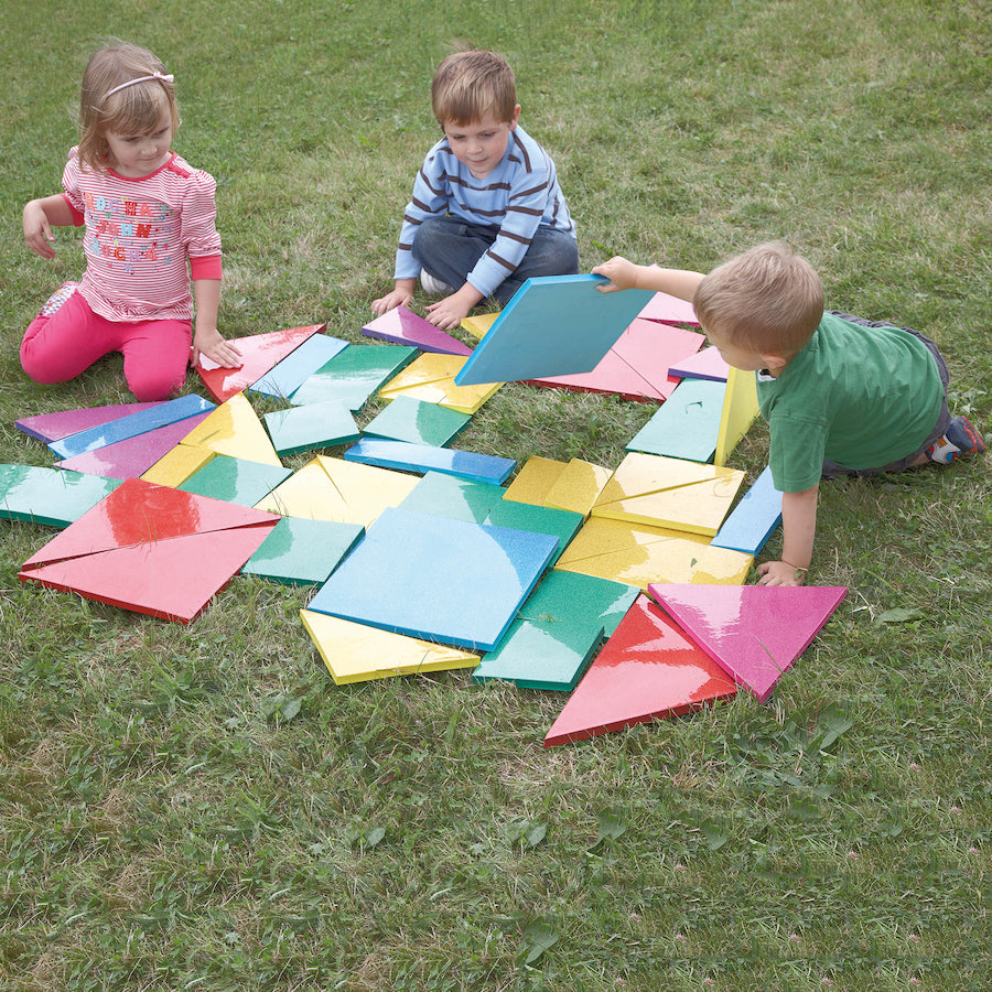 Giant Mosaic Glitter Shapes Set (45 pcs)