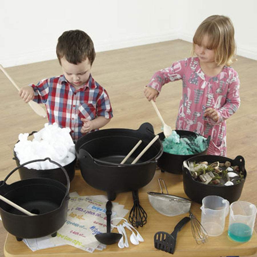 Set of cauldrons and concoctions