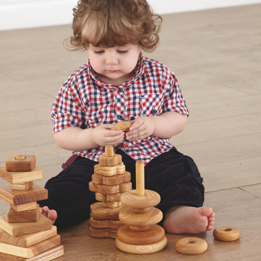 Wooden Stacking Structures Set (3 pcs)