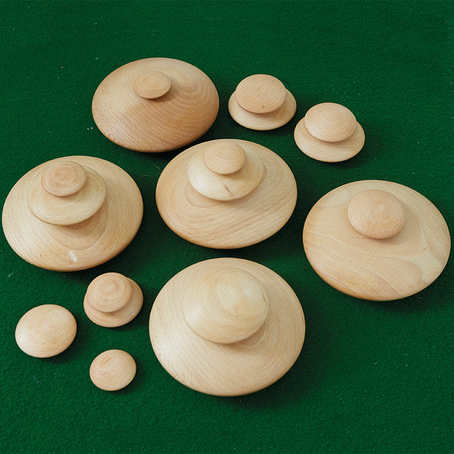Wooden Stacking Pebbles Set (20 pcs)