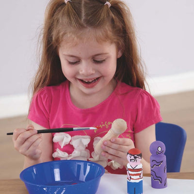 Natural Wooden Figures Set (20 pcs)