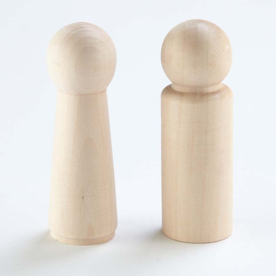 Natural Wooden Figures Set (20 pcs)