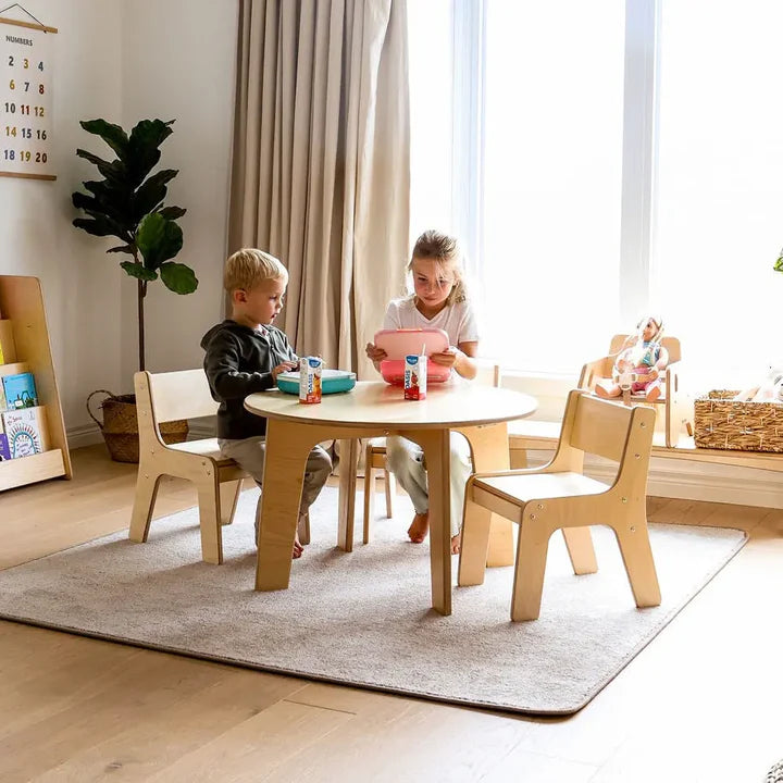 Chaise ergonomique en bouleau – 6 couleurs et 3 hauteurs