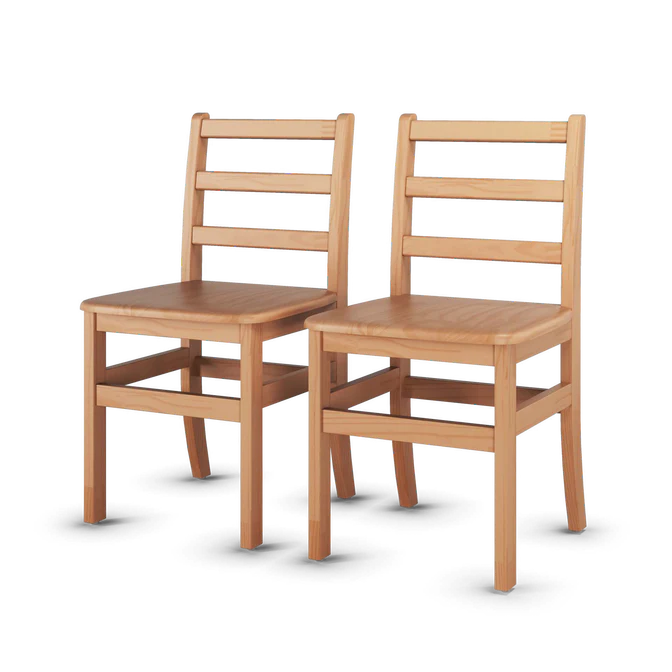 Chaises pour enfants Little Scholars - Paquet de 2 (5 hauteurs disponibles)