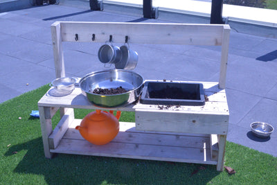 Complete outdoor kitchenette for children