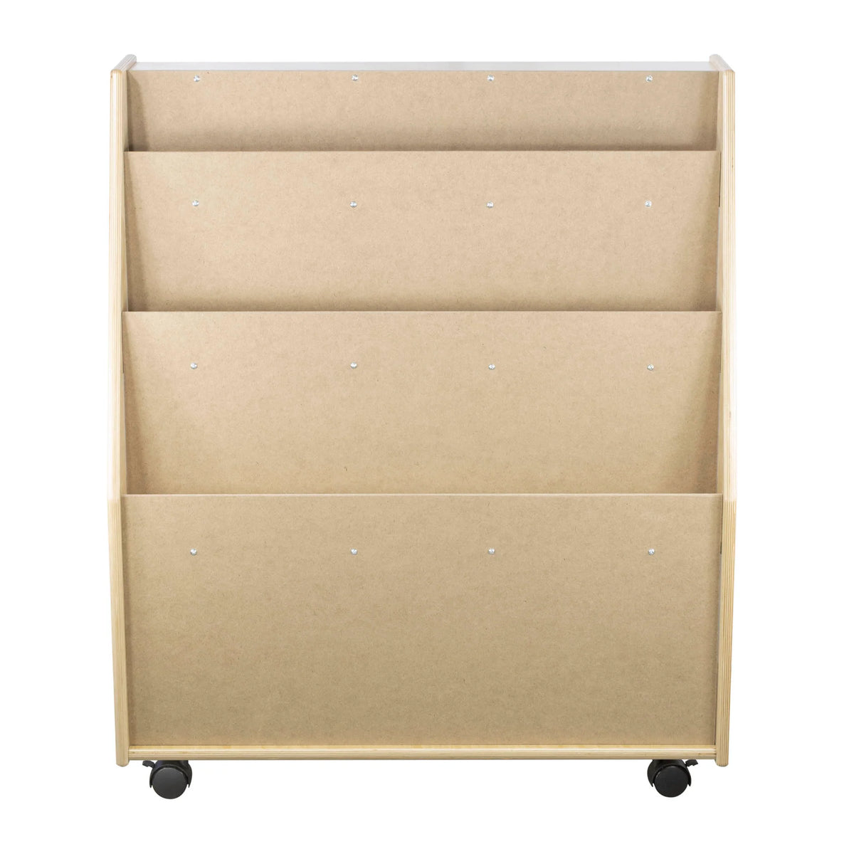 Bibliothèque mobile et rangement à 3 tablettes