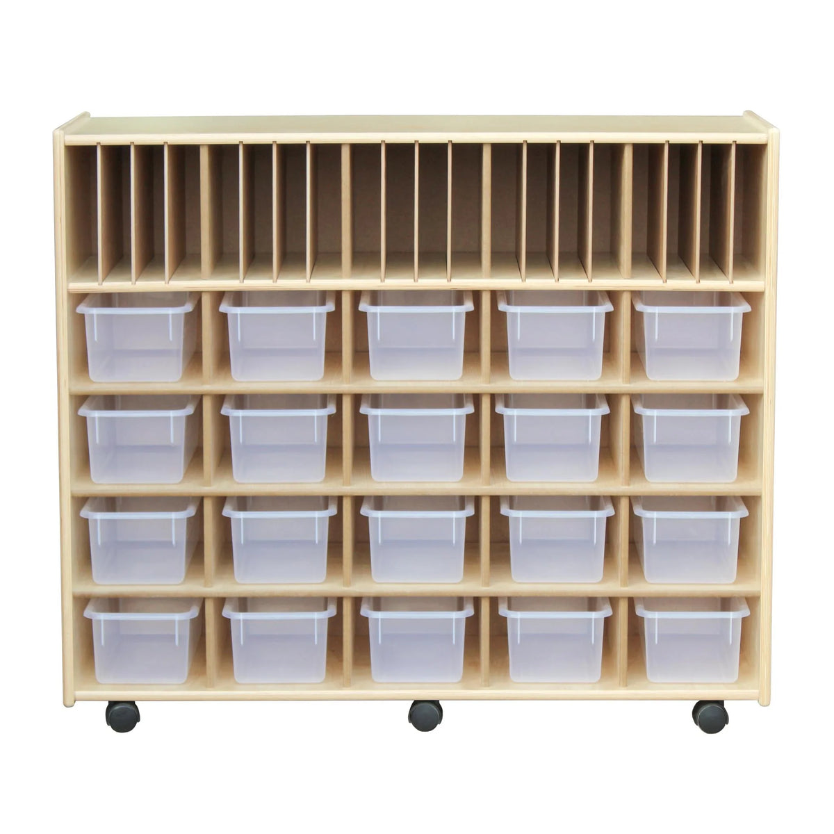 Meuble multi-rangement portfolio à 20 cases