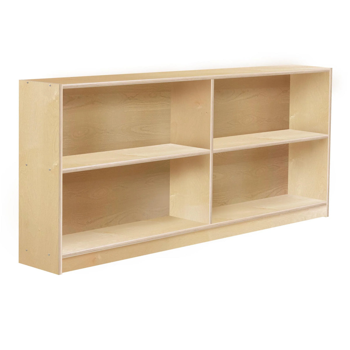 Bibliothèque large à 2 tablettes réglables