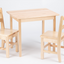 Table en bois carrée classique pour garderie et CPE