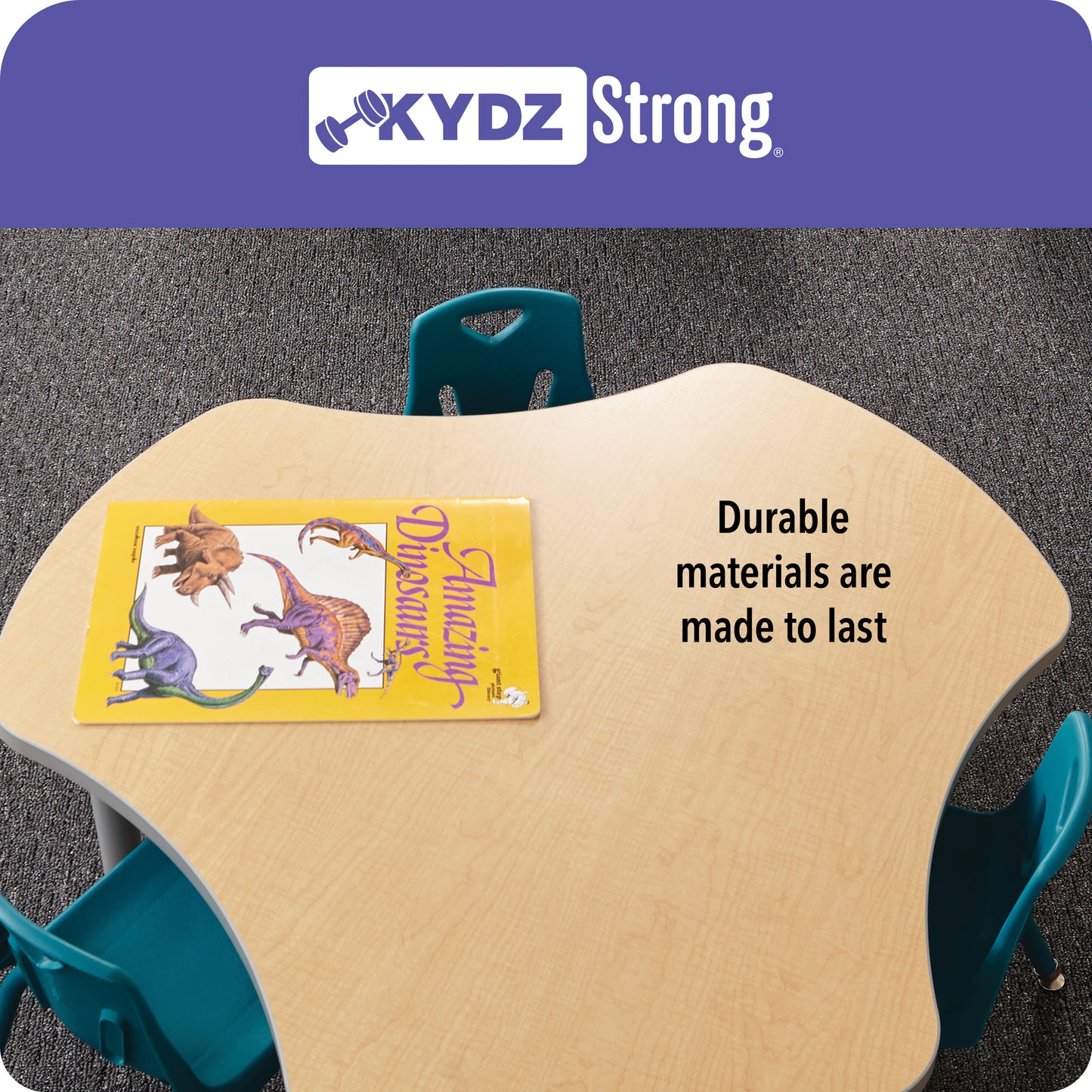 Table scolaire carrée - Modèle économique