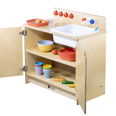 Cuisinière & Évier Combo en bois