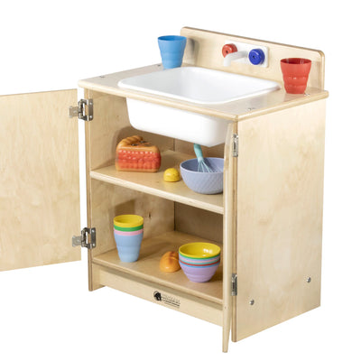 Cuisinette éducative en bois - Évier