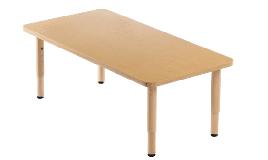 Table Environ Rectangle – Ajustable, robuste et sécuritaire | MityBilt