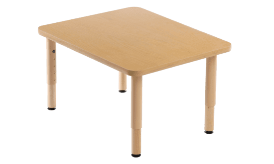 Table Environ Carrée – Robuste, ajustable et sécuritaire | MityBilt