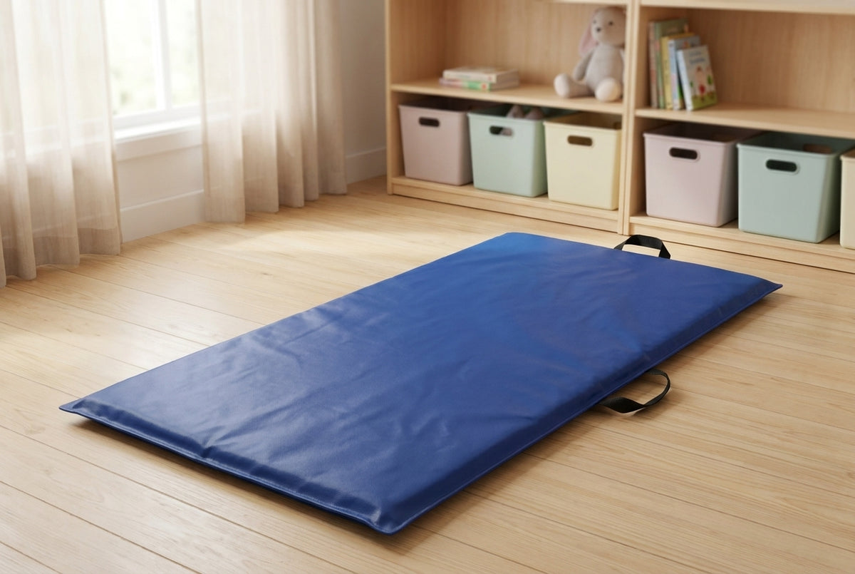 Matelas de sol et de sieste 2" avec 2 poignées – Bleu
