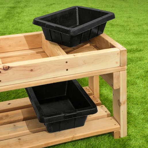 Three Compartment Outdoor Sensory Table for Infants