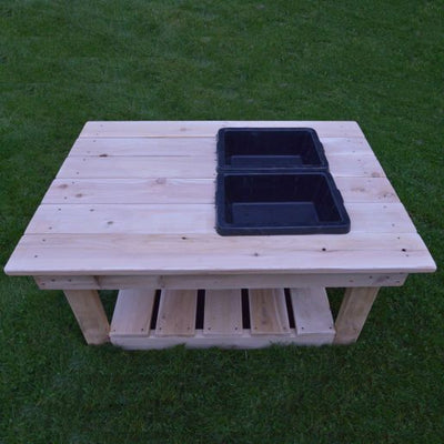 Multi-Purpose Outdoor Table with Sinks