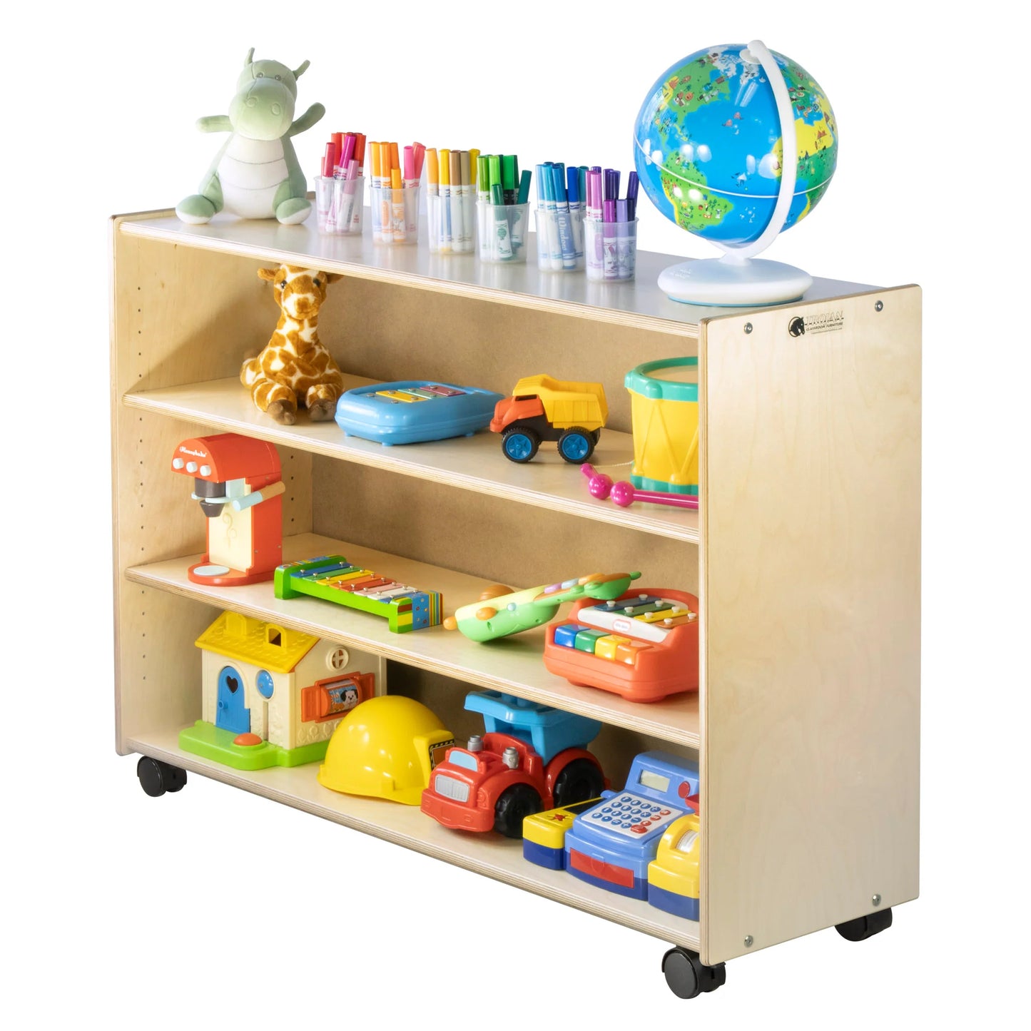 Rangement à 2 tablettes réglables