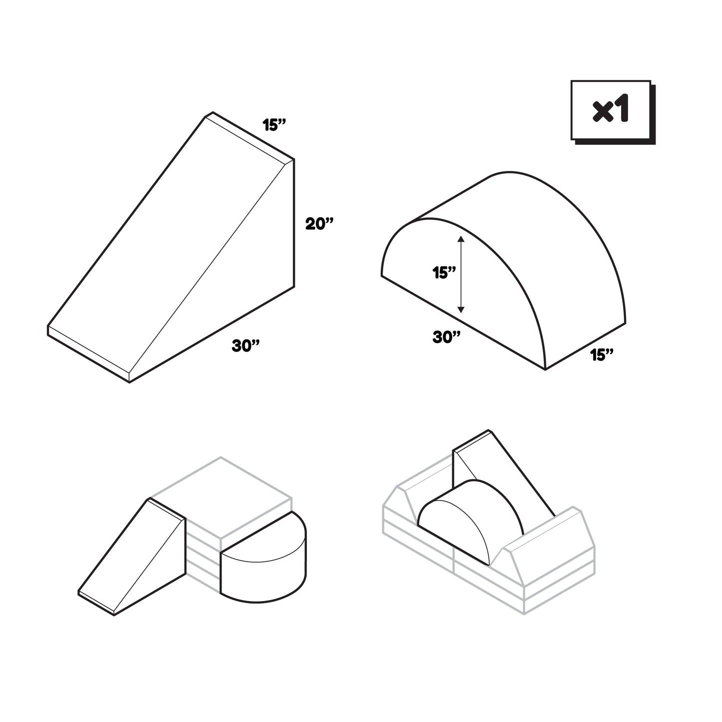 Pack Wedge et Mega Rocker