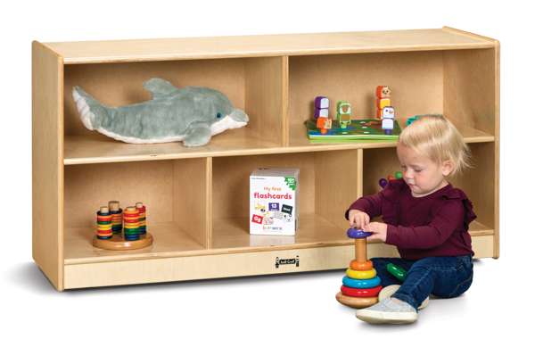 Meuble de rangement pour garderie et CPE sur roulettes