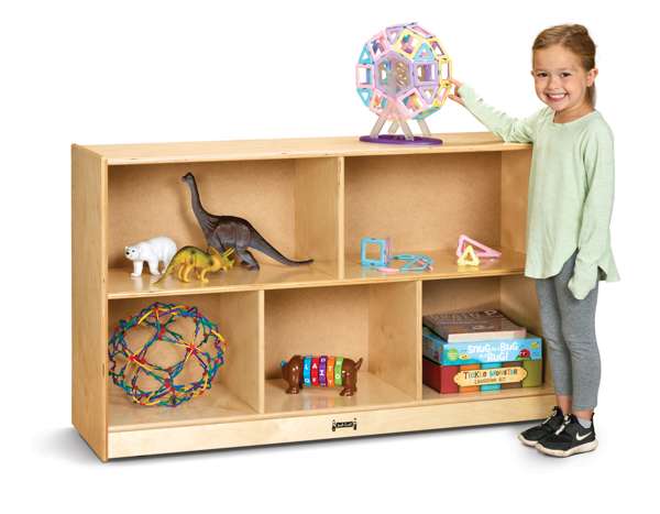 Meuble de rangement pour garderie et CPE sur roulettes