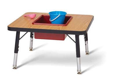 Adjustable sensory table for babies