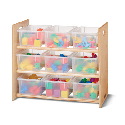 Storage unit with bins