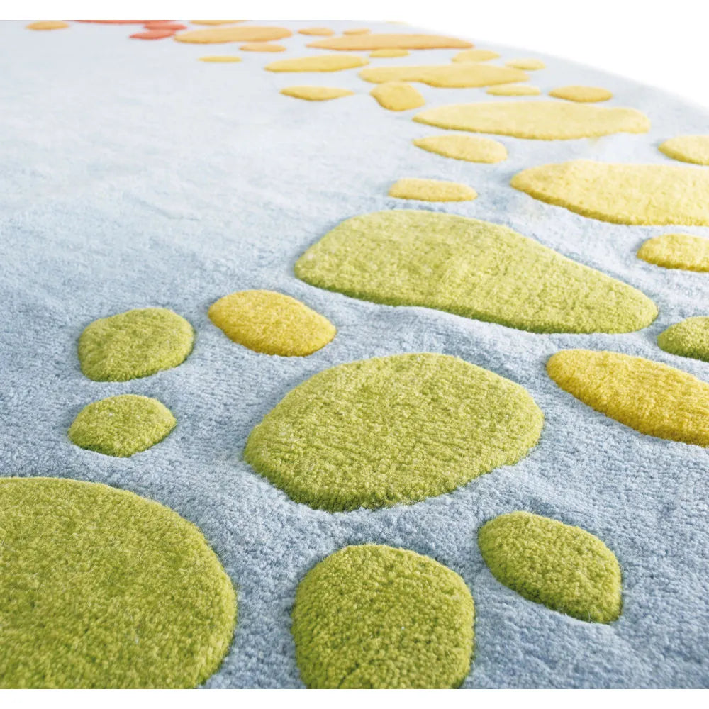 Tapis rond arc-en-ciel