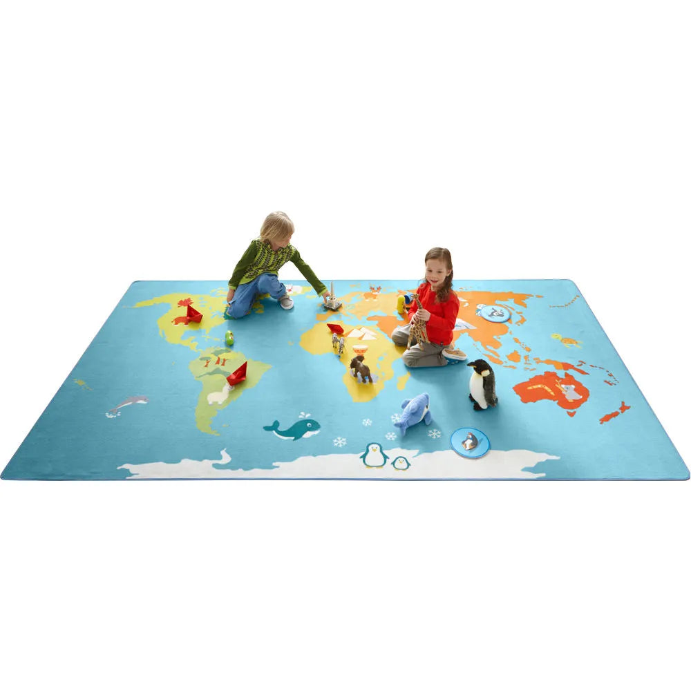 Tapis de jeu carte du monde