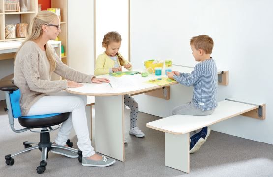 Table escamotable avec ou sans banc